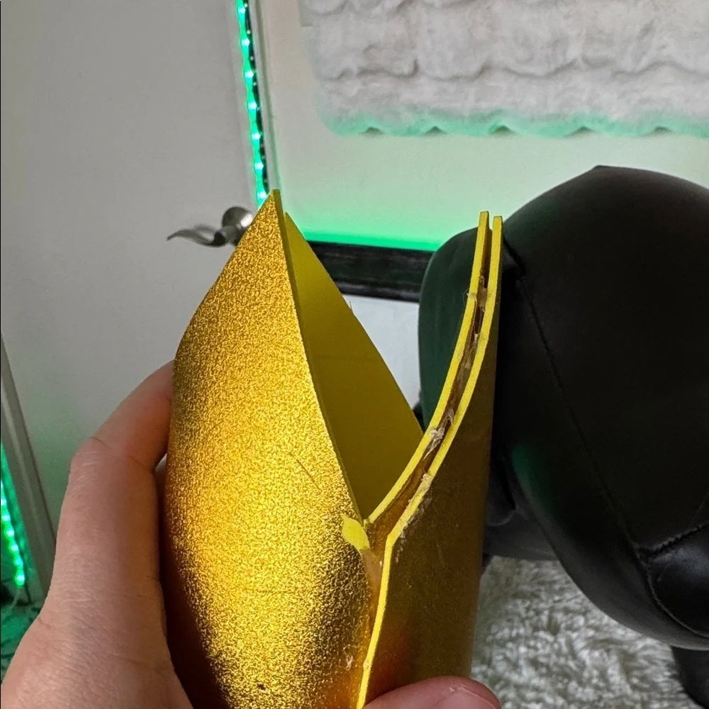 HANDCRAFTED Pet  Gold Birthday Crown this says 10 this was a mock up